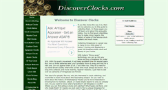 Desktop Screenshot of discoverclocks.com